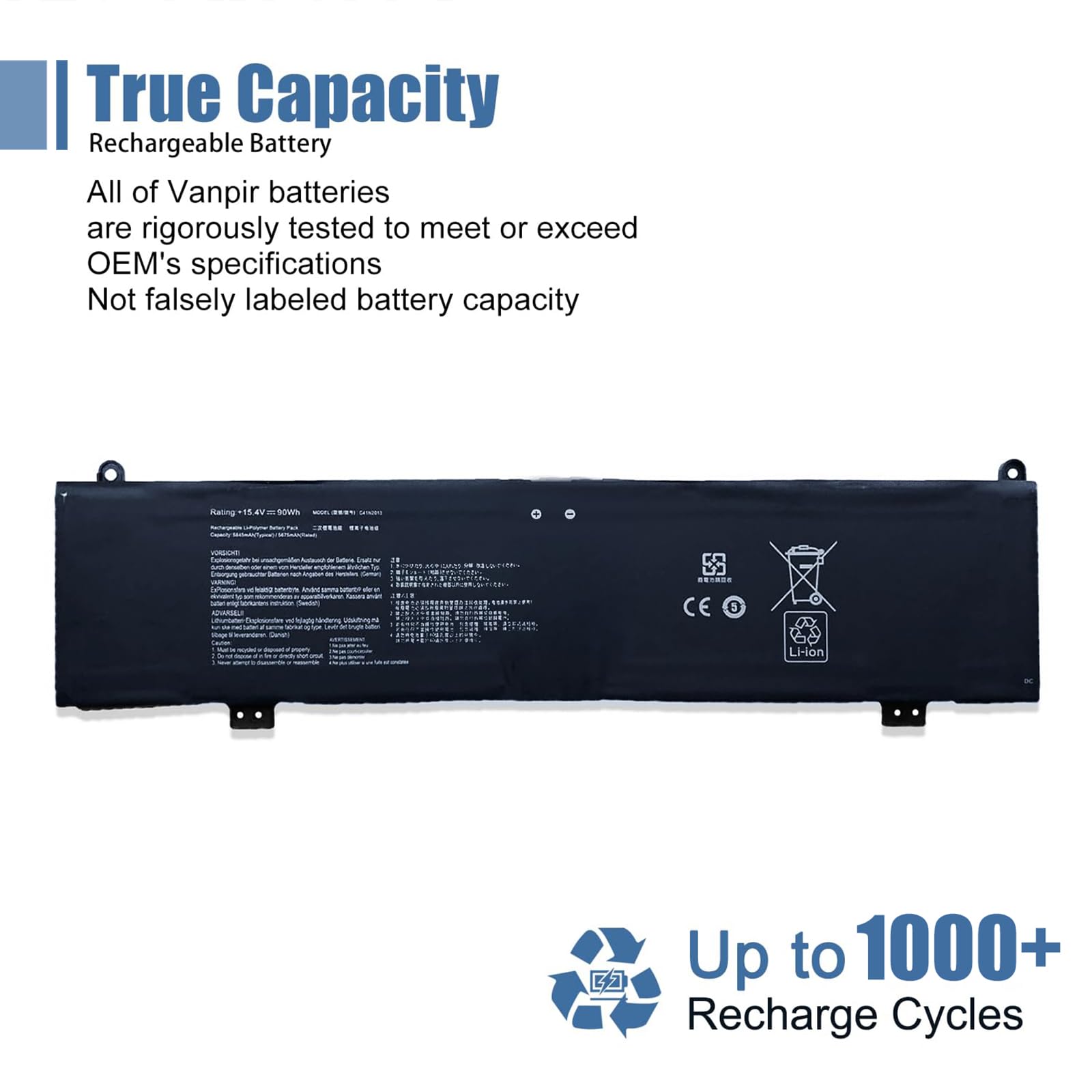 Amazon.com: VANPIR 90Wh C41N2013 C41N2013-1 Laptop Battery